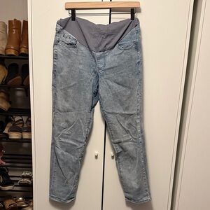 Women's Light Blue straight leg Maternity Jeans